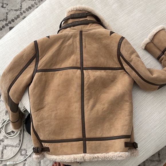 Joie Womens Sherling Janis Aviator Jacket - Picture 2 of 4